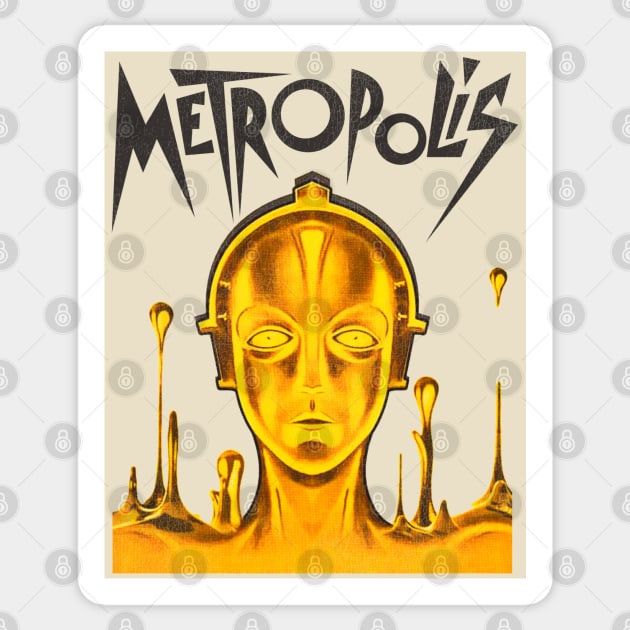 Metropolis Sticker by darklordpug